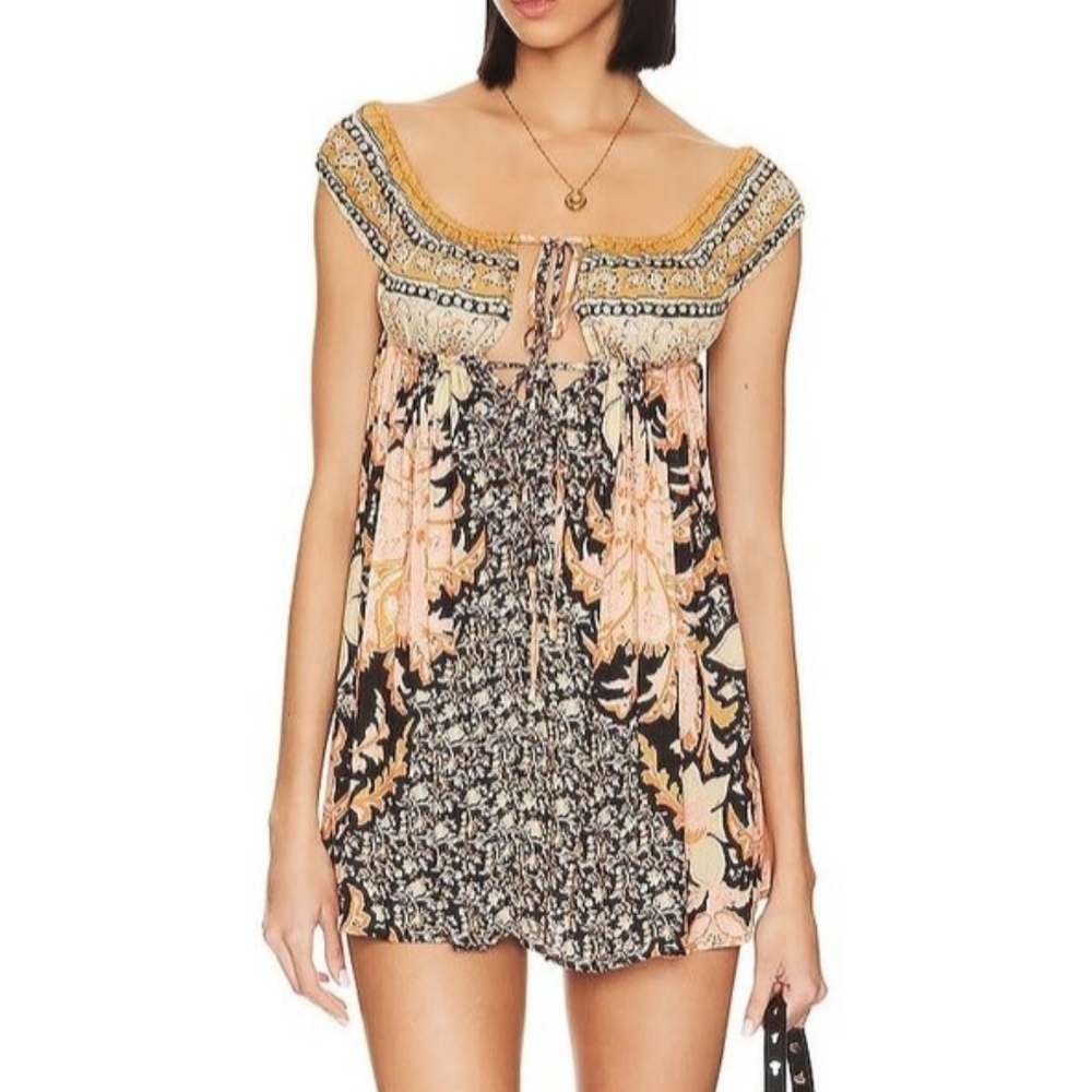 🧡FREE PEOPLE BALI MARIPOSA SLIP DRESS SIZE S - Picture 3 of 8